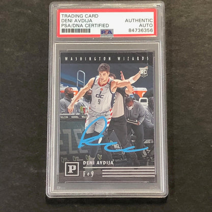 2020-21 Panini Chronicles #109 Deni Avdija Signed AUTO PSA Slabbed RC Wizards
