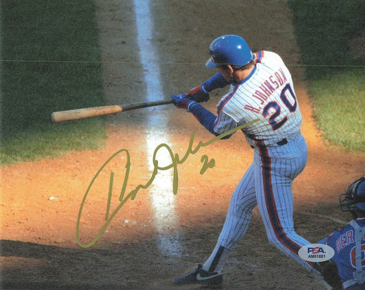 HOWARD JOHNSON signed 8x10 photo PSA/DNA New York Mets Autographed