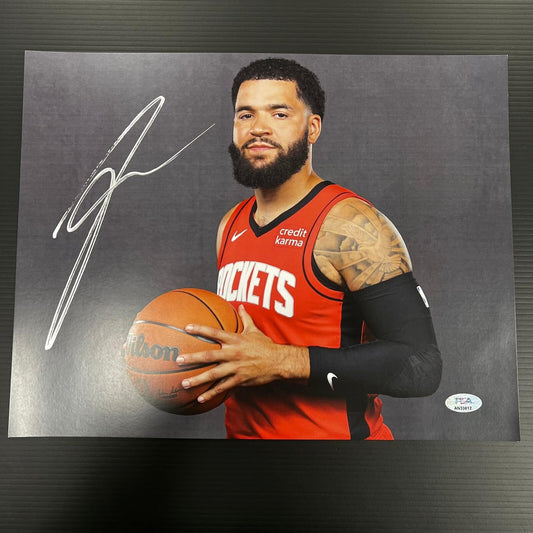 Fred VanVleet signed 11x14 photo PSA/DNA Houston Rockets Autographed