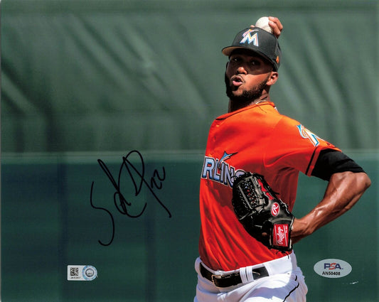 Sandy Alcantara signed 8x10 photo PSA/DNA Florida Marlins Autographed