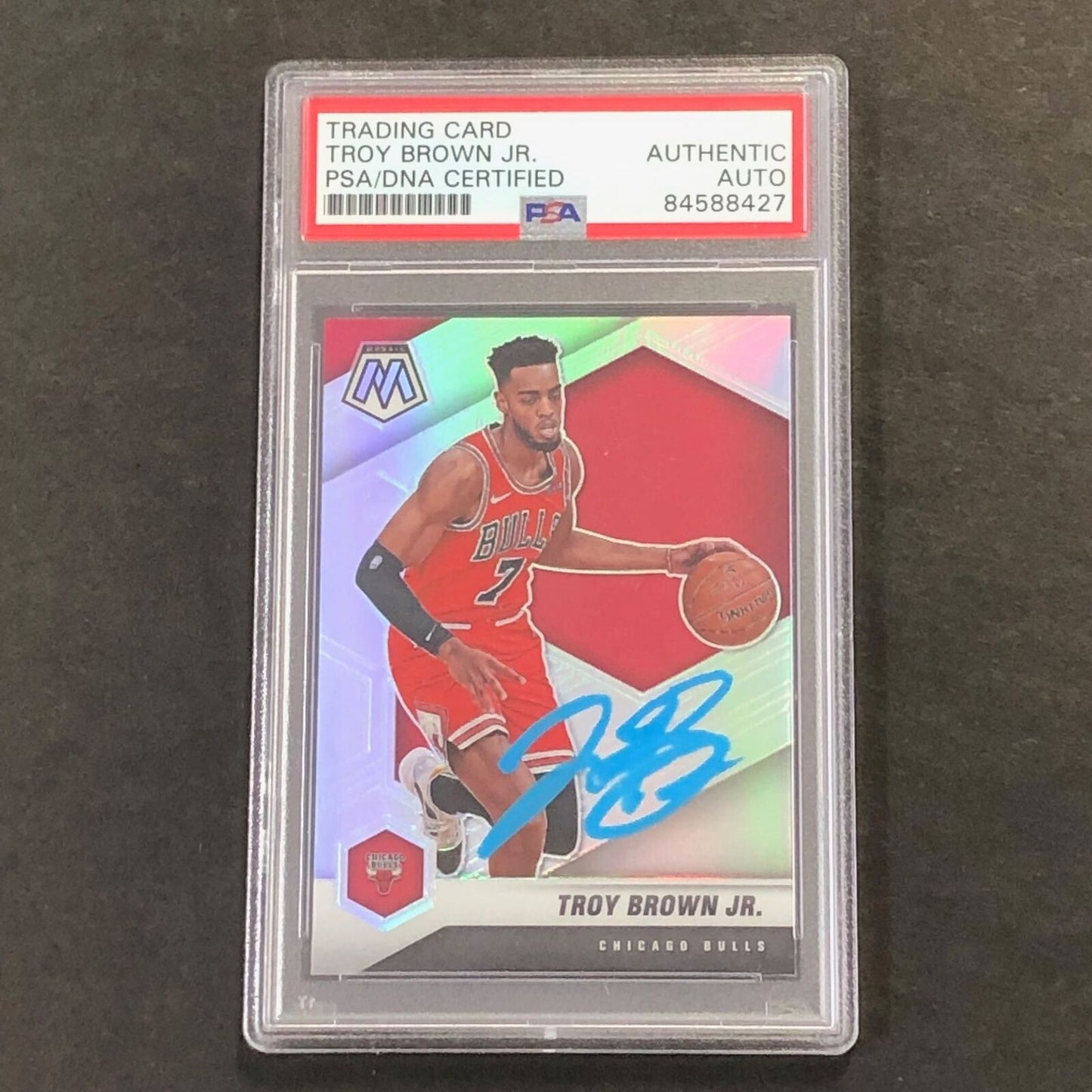 2020-21 Panini Mosaic Silver #11 TROY BROWN JR. Signed Card AUTO PSA Slabbed Bul