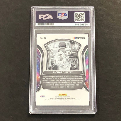 2021 Panini Prizm Racing #82 Richard Petty Signed Card AUTO GRADE 10 PSA Slabbed