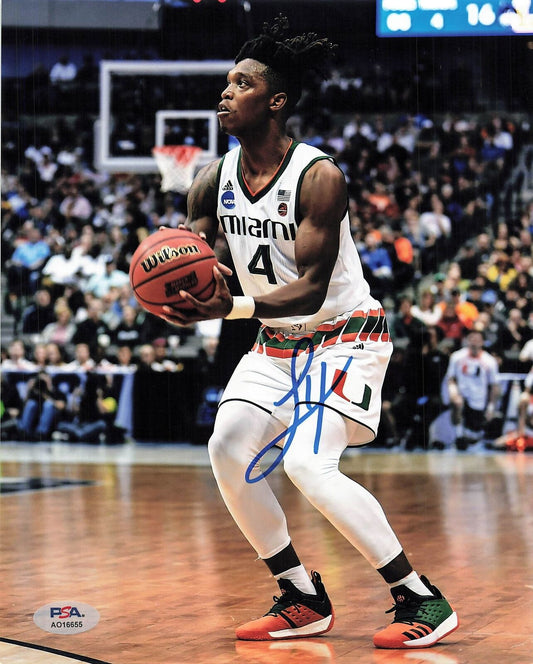 LONNIE WALKER IV Signed 8x10 Photo PSA/DNA Miami Hurricanes Autograph