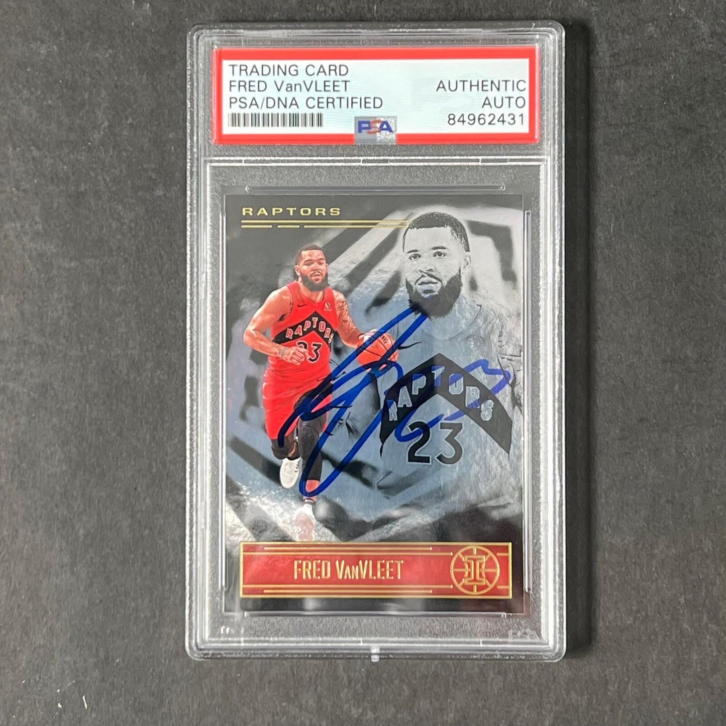 2020-21 Panini Illusions #31 Fred VanVleet Signed Card AUTO PSA Slabbed Raptors