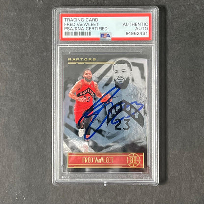 2020-21 Panini Illusions #31 Fred VanVleet Signed Card AUTO PSA Slabbed Raptors