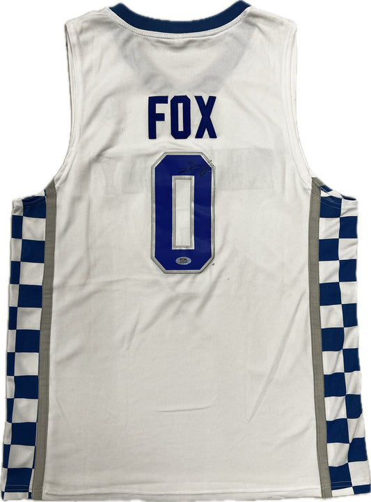 De'Aaron Fox signed jersey PSA Auto Kentucky Wildcats Autographed