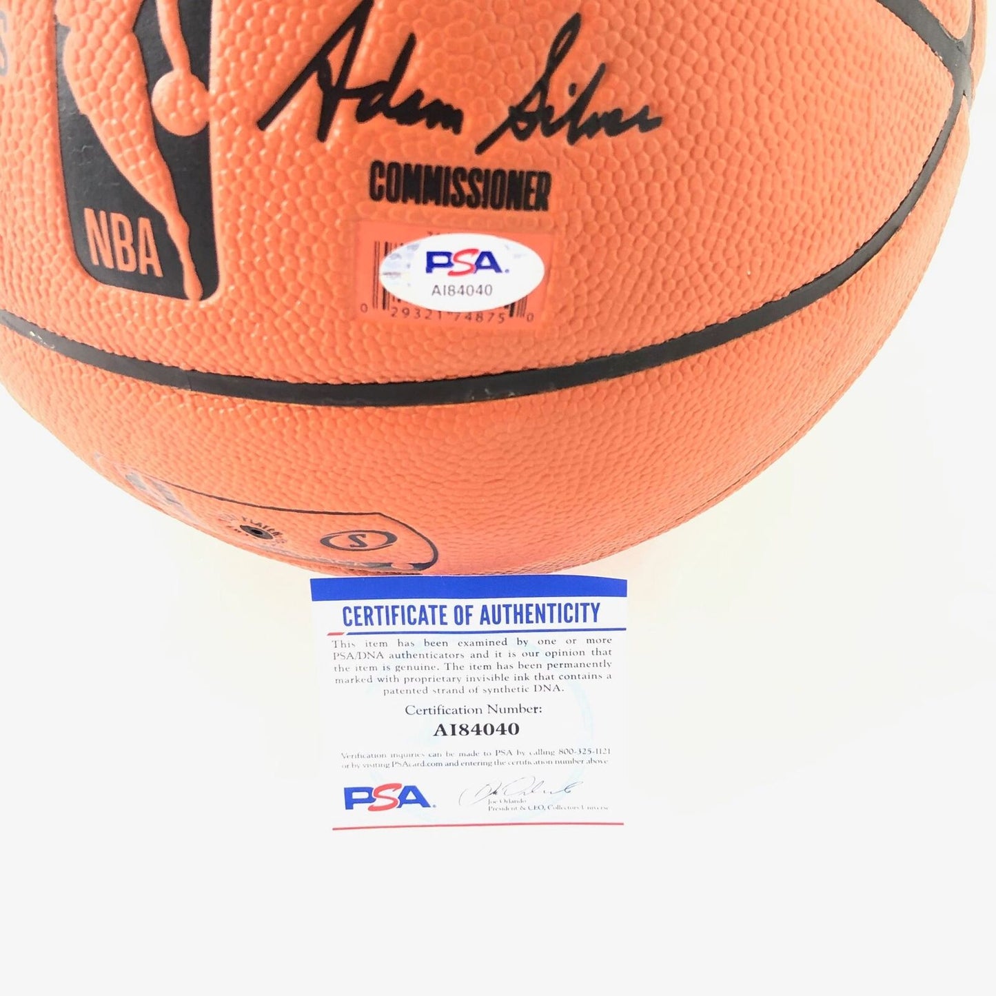 Luka Doncic Kristaps Porzingis Signed Basketball PSA/DNA Dallas Mavericks