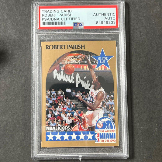 1990 NBA Hoops All-Star Weekend #8 Robert Parish Auto 10 Signed Card PSA/DNA Enc