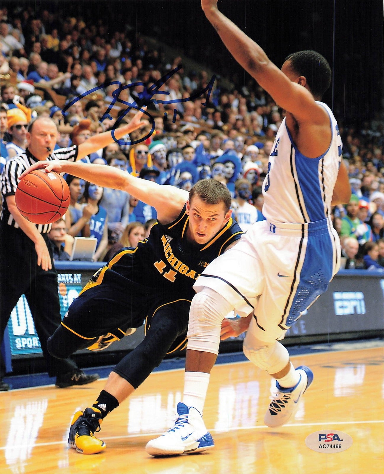 Nik Stauskas Signed 8x10 Photo PSA Michigan Wolverines