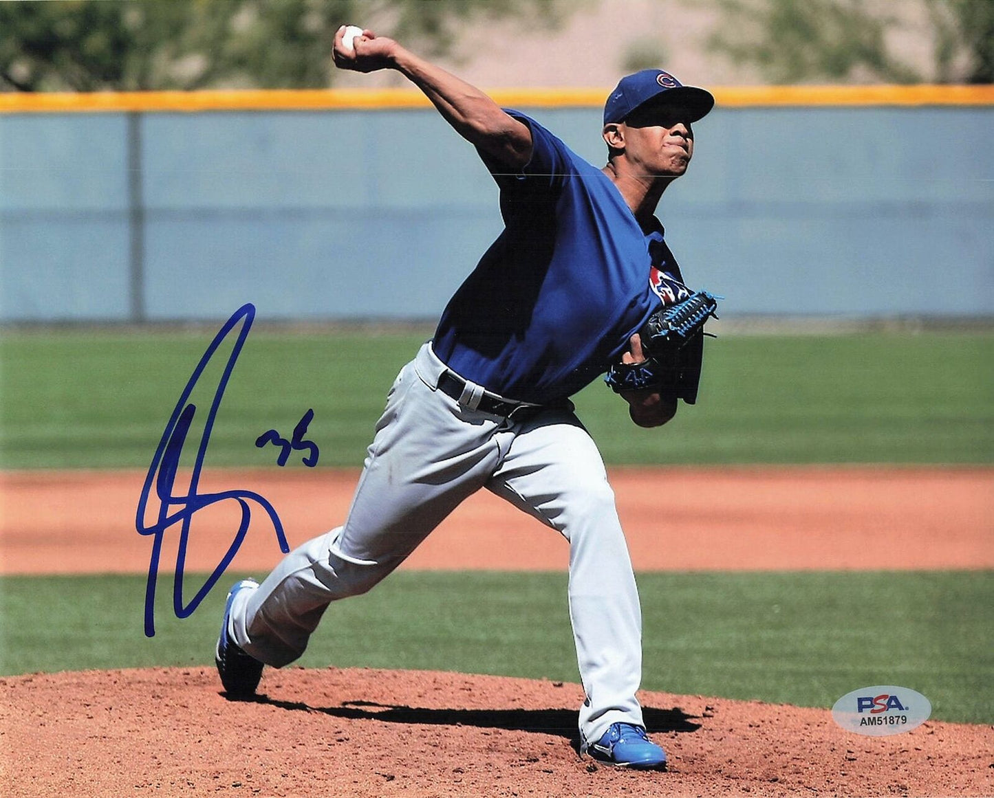 ADBERT ALZOLAY signed 8x10 photo PSA/DNA Chicago Cubs Autographed