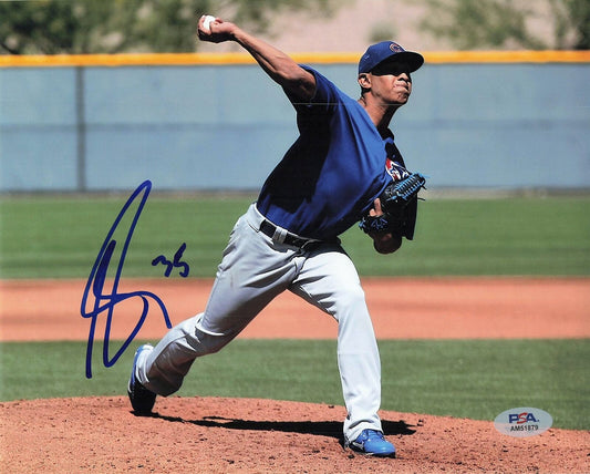 ADBERT ALZOLAY signed 8x10 photo PSA/DNA Chicago Cubs Autographed