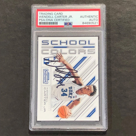 2018-19 Panini Contenders #7 Wendell Carter Jr Auto Signed Card PSA/DNA Encapsul