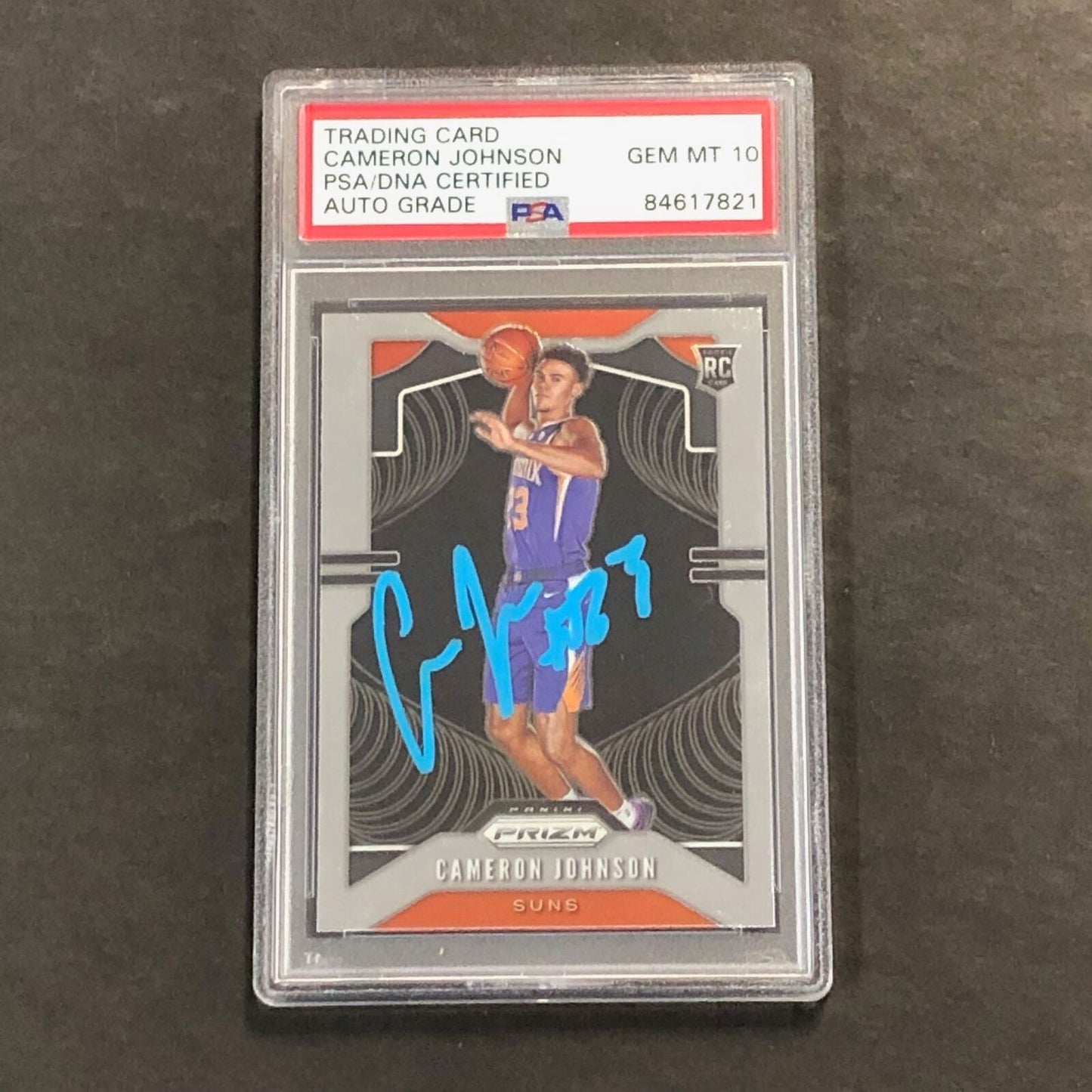 2019-20 Panini Prizm Variation #257 Cameron Johnson Signed Card PSA Slabbed Auto