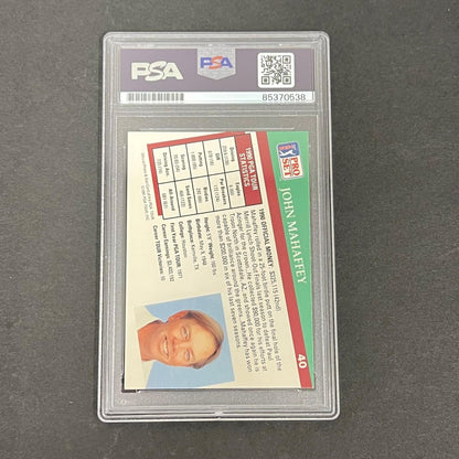 1991 Pro Set #40 John Mahaffey Signed Card PSA/DNA Slabbed Auto