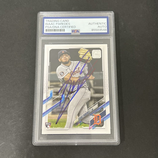 2022 Topps Series 1 #65 Isaac Paredes signed card