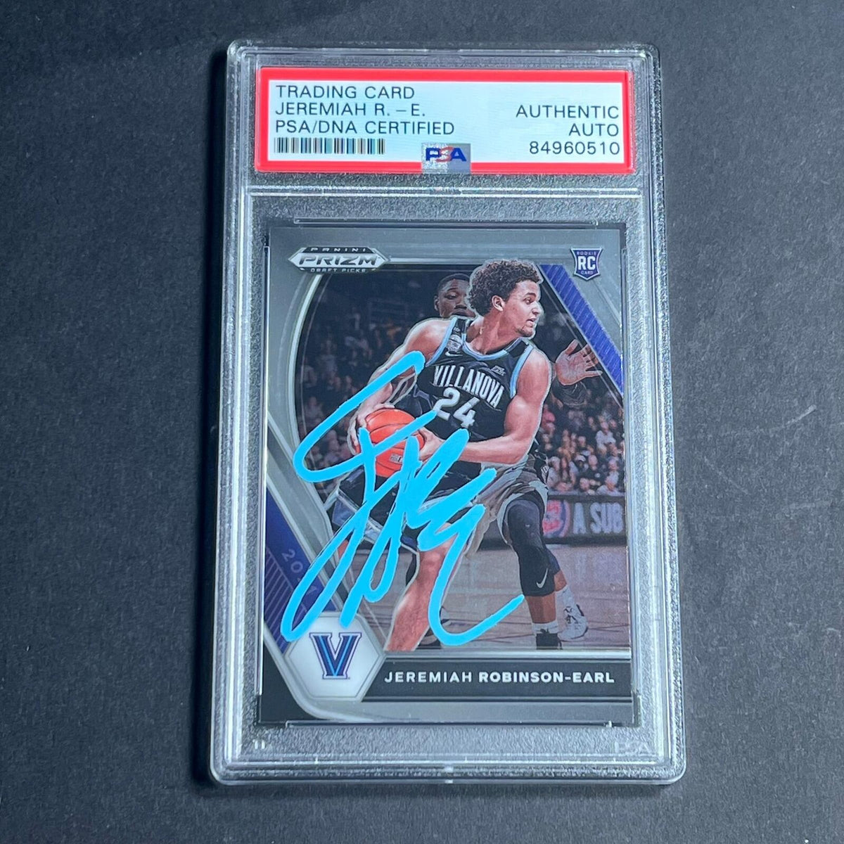 2020 Panini Prizm Draft #43 Jeremiah Robinson-Earl Signed Card AUTO PSA Slabbed