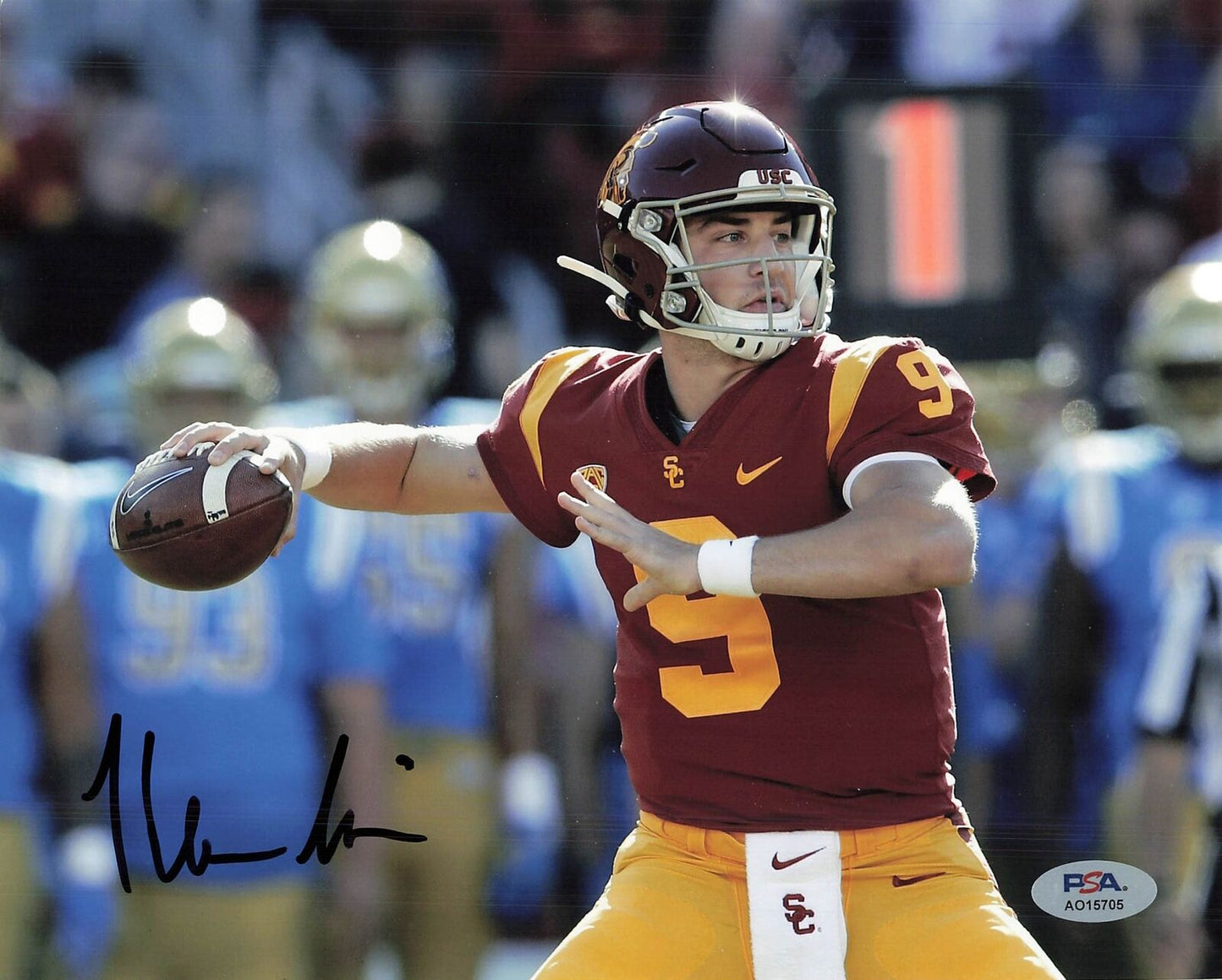 Kedon Slovis signed 8x10 photo PSA/DNA USC Trojans Autographed