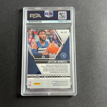2019-20 Panini Mosaic #212 Jaylen Nowell Signed Card AUTO 10 PSA Slabbed TImberw
