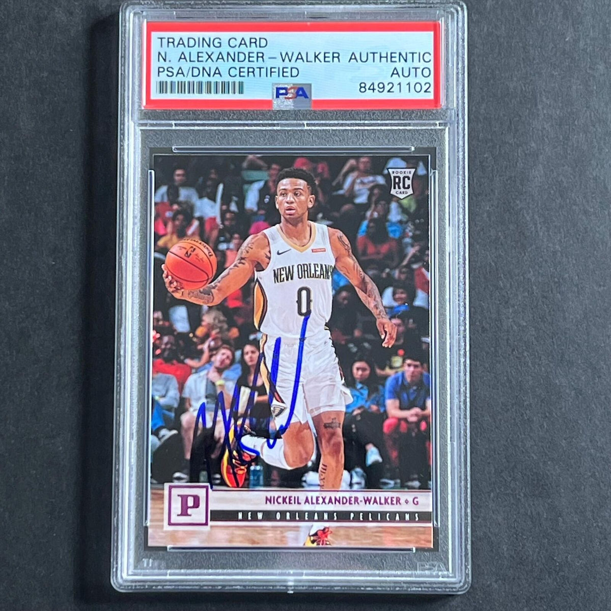 2019-20 Panini Chronicles #122 Nickeil Alexander-Walker Signed Card AUTO PSA Sla
