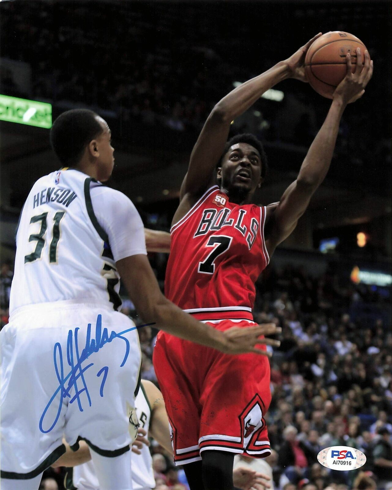 Justin Holiday signed 8x10 photo PSA/DNA Chicago Bulls Autographed