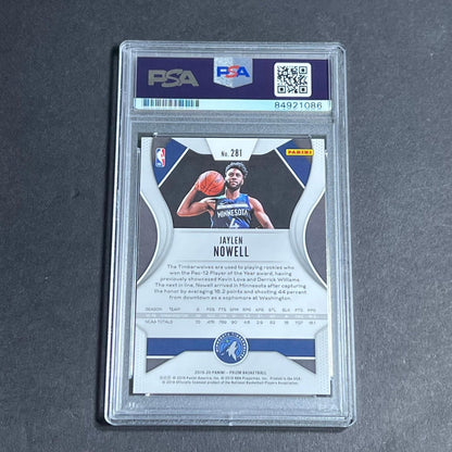 2019-20 Panini Prizm #281 Jaylen Nowell Signed Card AUTO PSA Slabbed TImberwolve