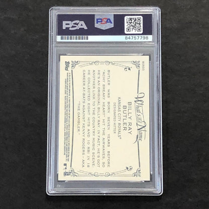 2012 Topps Allen & Ginter #WIN93 Billy Butler Signed Card Auto PSA Slabbed Royal