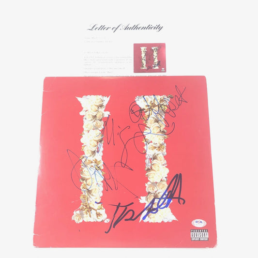 Quavo Offset Takeoff Signed LP Vinyl PSA/DNA Album Autographed Migos Culture