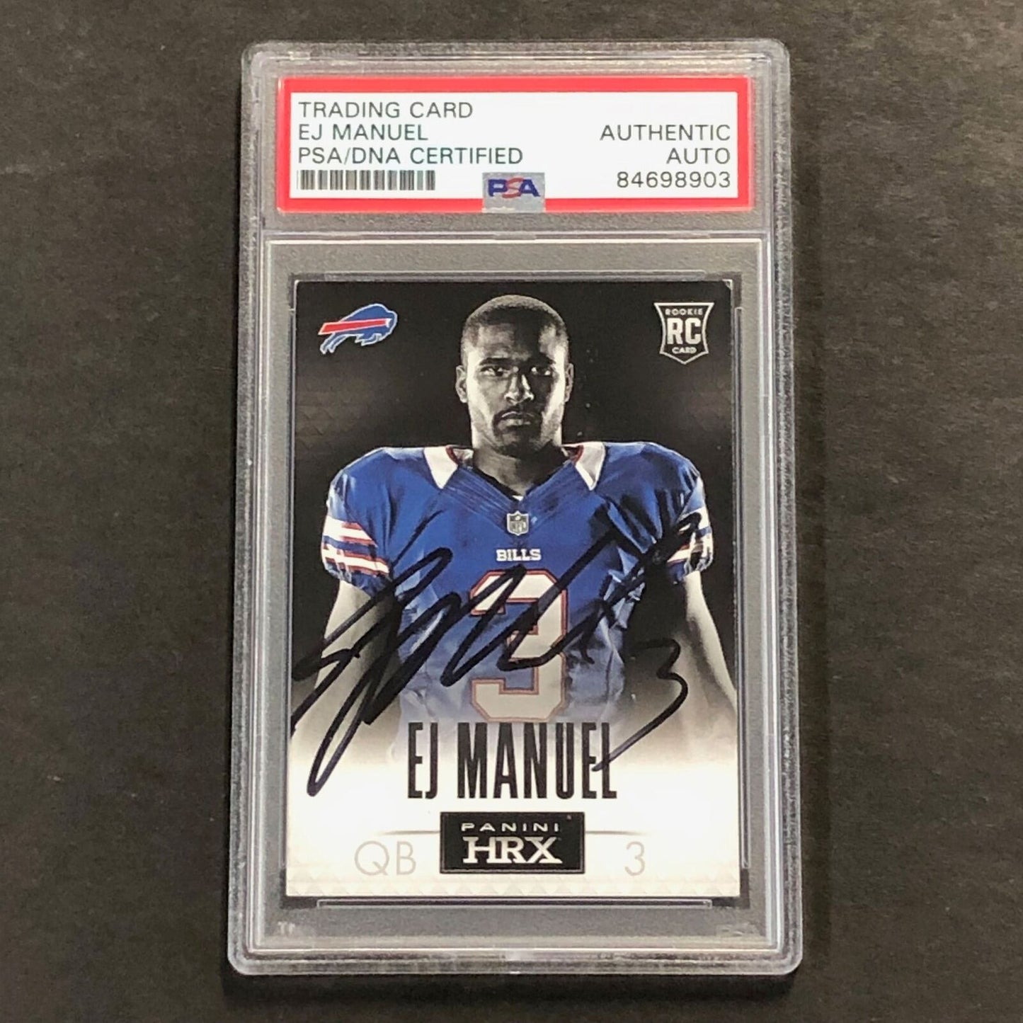 2013 Panini HRX RC #13 EJ Manuel Signed Card AUTO PSA/DNA Bills