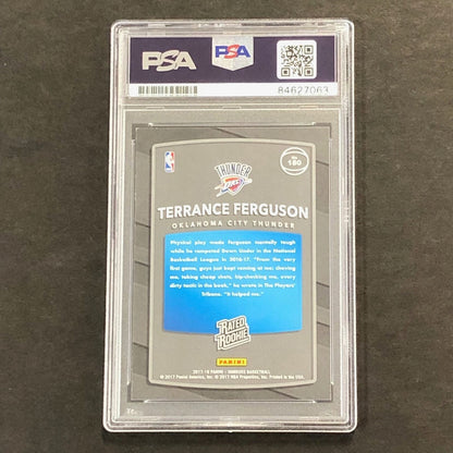 2017-18 Donruss Rated Rookie #180 Terrance Ferguson Signed Card AUTO 10 PSA Slab