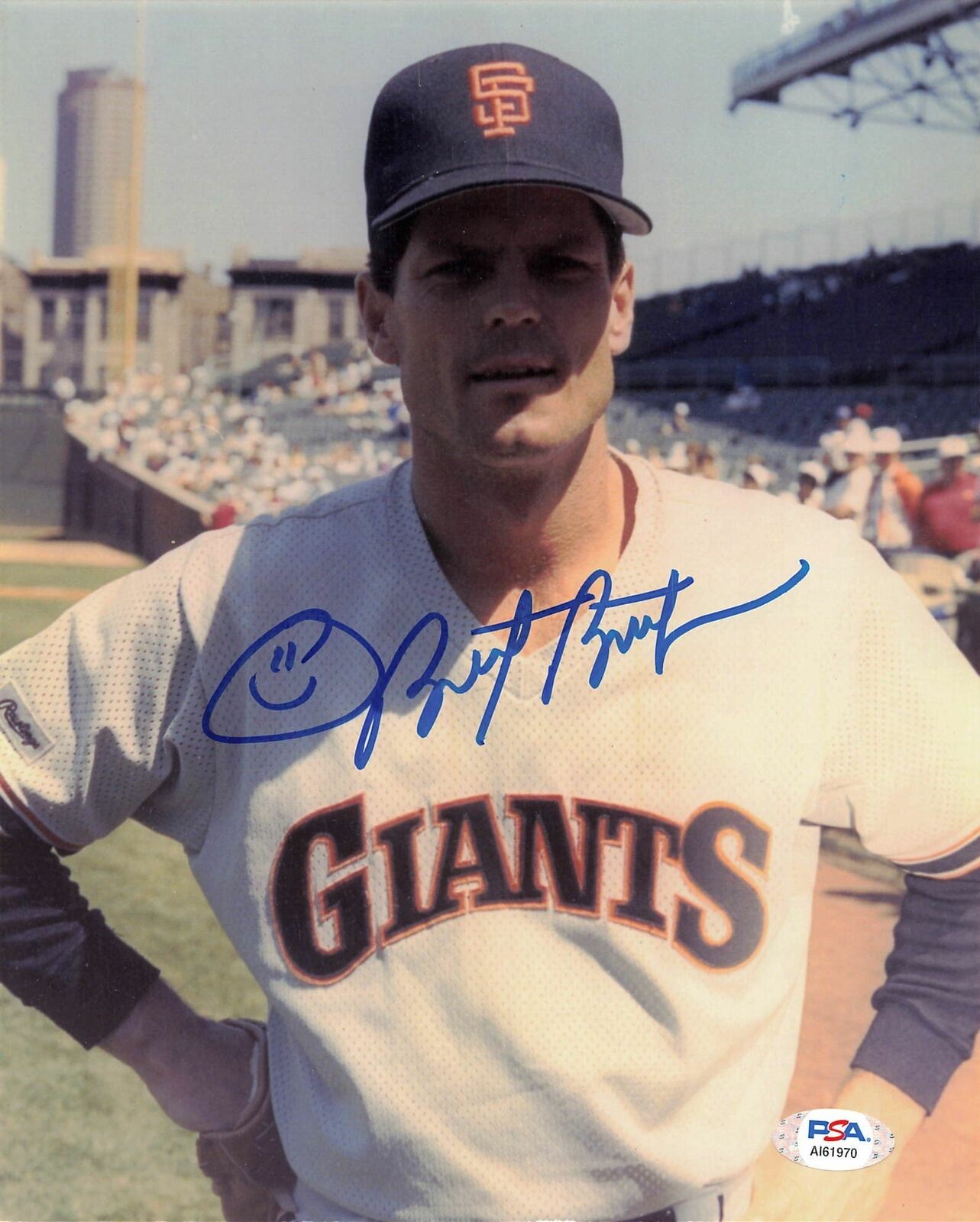 BRETT BUTLER signed 8x10 photo PSA/DNA San Francisco Giants Autographed