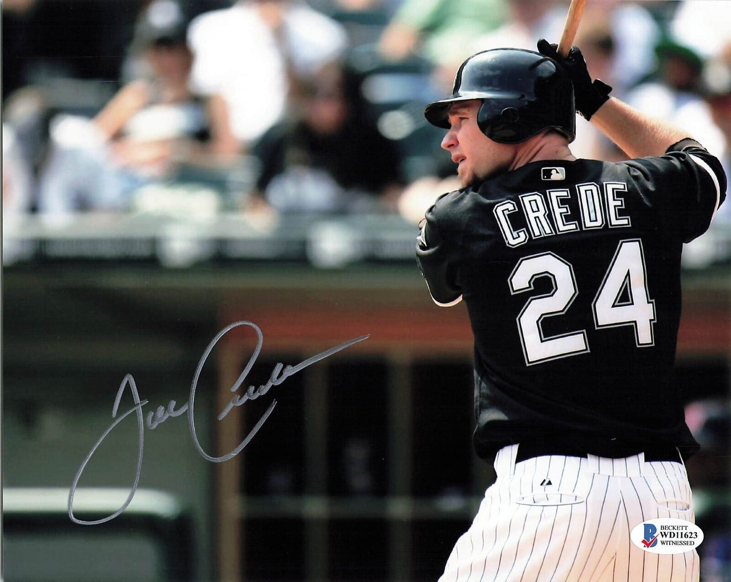 Joe Crede signed 8x10 photo Chicago White Sox BAS Beckett Autographed