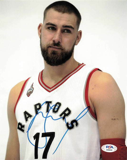 Jonas Valanciunas signed 8x10 photo PSA/DNA Toronto Raptors Autographed