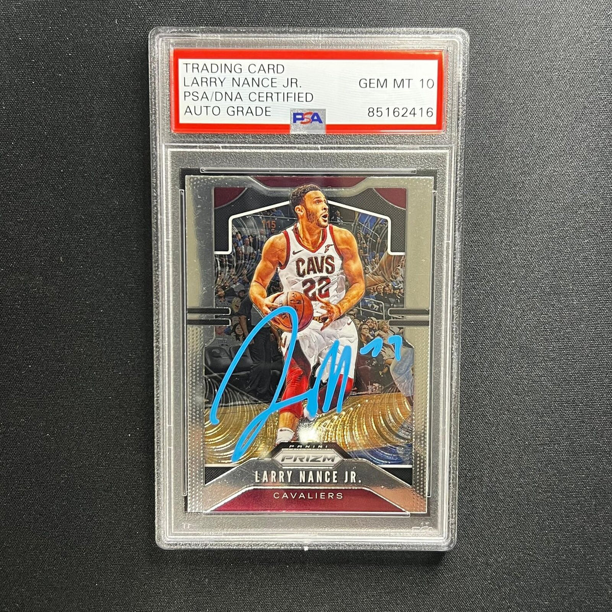 2019-20 Panini #73 Larry Nance Jr. Signed Card AUTO 10 PSA Slabbed Cavs
