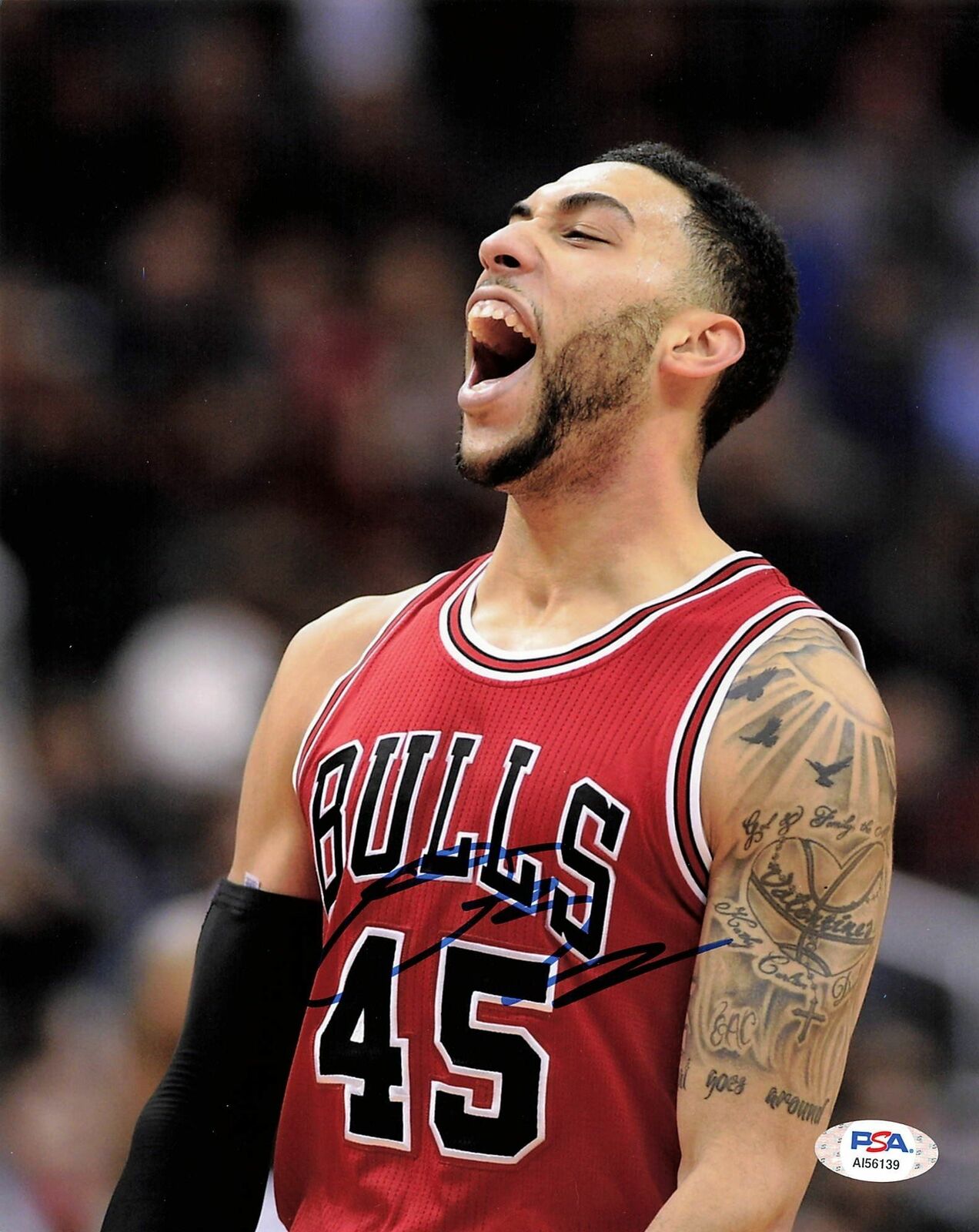 Denzel Valentine signed 8x10 photo PSA/DNA Chicago Bulls Autographed