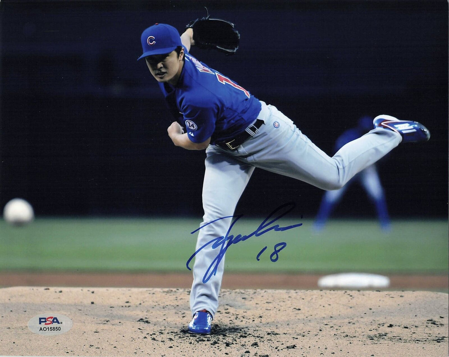 TSUYOSHI WADA signed 8x10 photo PSA/DNA Chicago Cubs Autographed