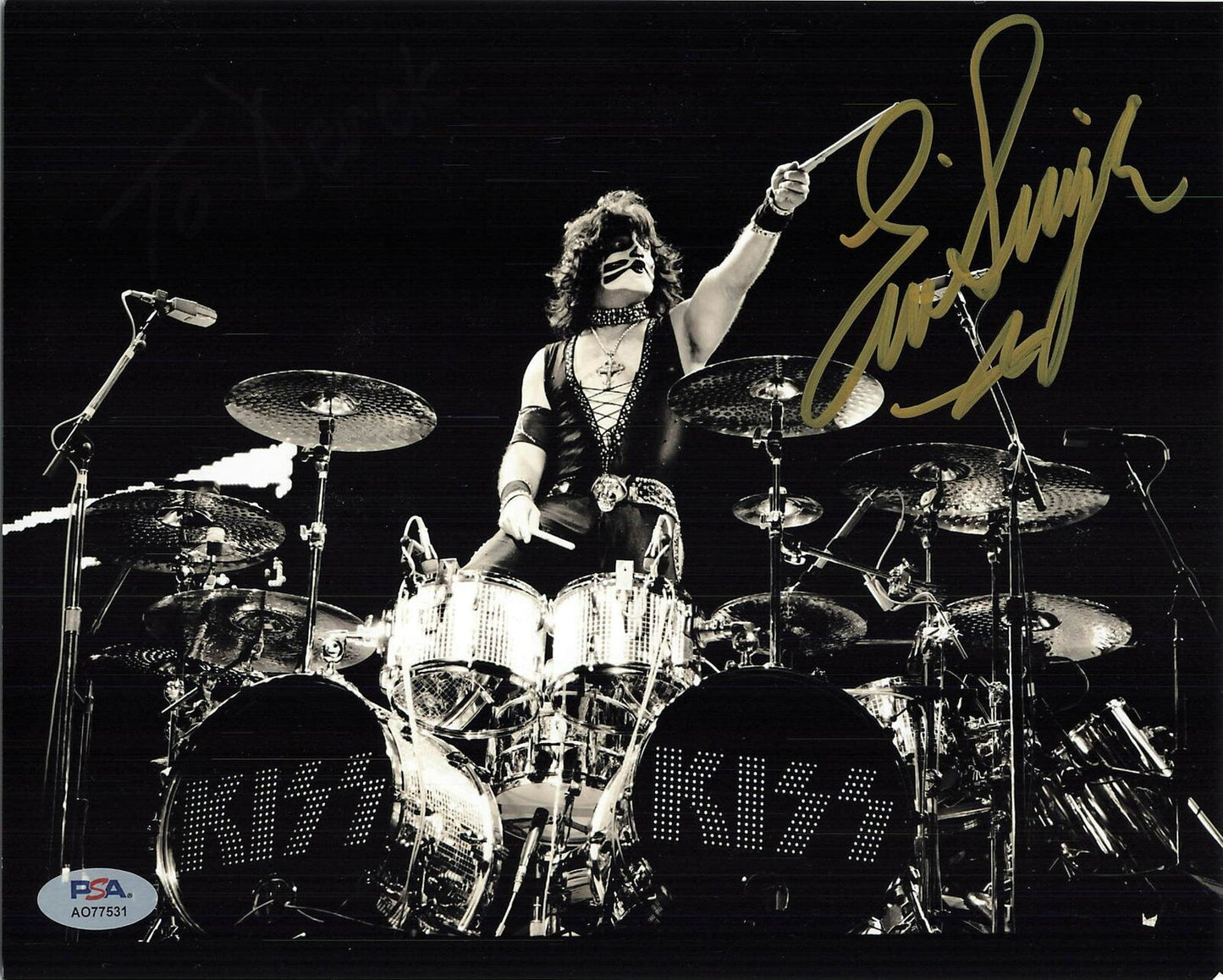 Eric Singer signed 8x10 photo PSA/DNA Autographed Musician