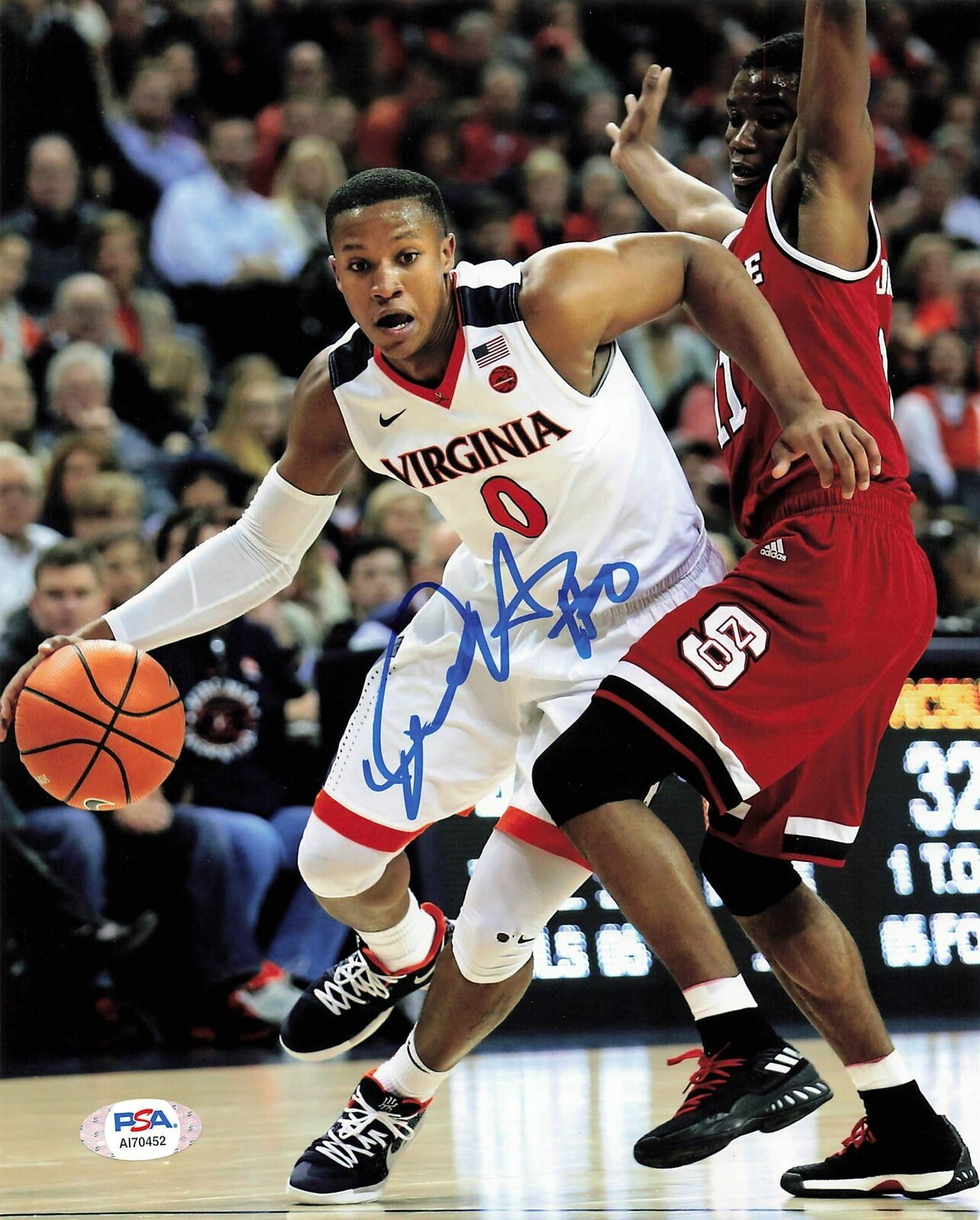 Devon Hall signed 8x10 photo PSA/DNA Virginia Autographed