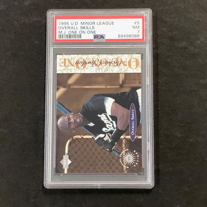1995 U.D. Minor League #5 Overall Skills PSA 7 NM Michael Jordan One on One