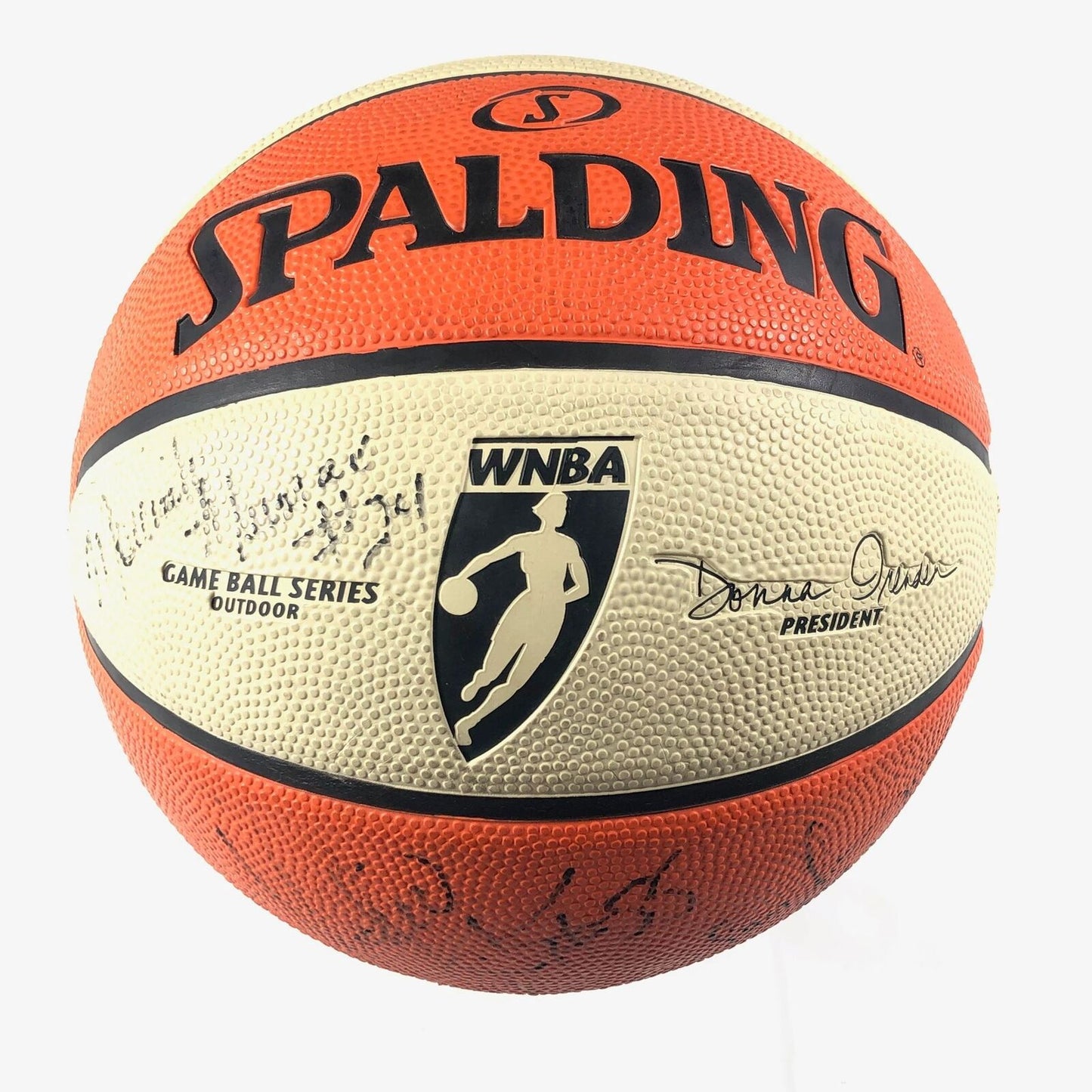 2008 San Antonio Silver Stars Team Signed Basketball PSA/DNA Autographed Ball LO