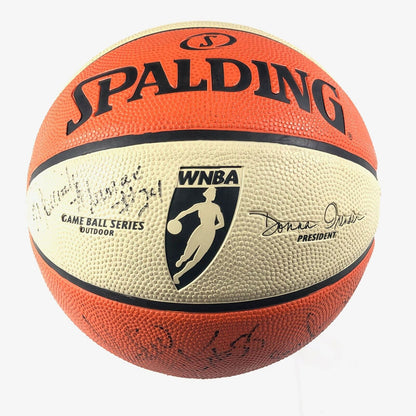 2008 San Antonio Silver Stars Team Signed Basketball PSA/DNA Autographed Ball LO