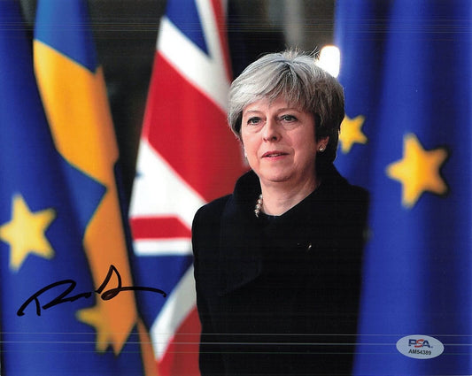 THERESA MAY Signed 8x10 Photo PSA/DNA Autographed