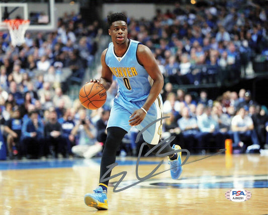 Emmanuel Mudiay signed 8x10 photo PSA/DNA Denver Nuggets Autographed Jazz