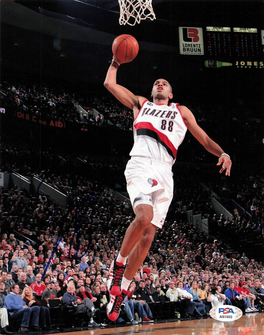 Nicolas Batum signed 8x10 photo PSA/DNA Portland Trailblazers Autographed