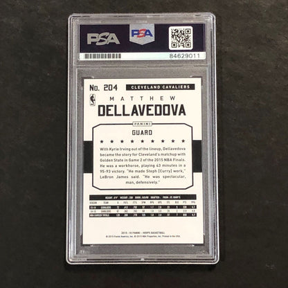 2015-16 NBA Hoops #204 Matthew Dellavedova Signed Card AUTO 10 PSA Slabbed Caval