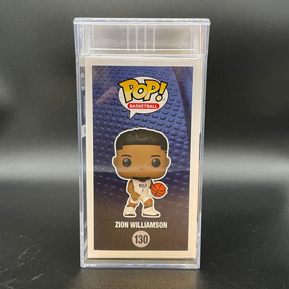 Zion Williamson Encapsulated Funko Pop #130 PSA NM 7.5 FASC Pelicans