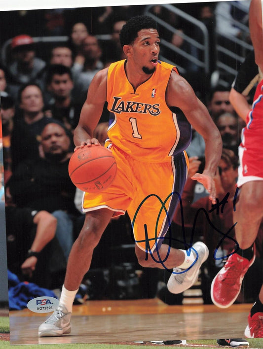 DARIUS MORRIS signed 8x10 photo PSA/DNA Los Angeles Lakers Autographed