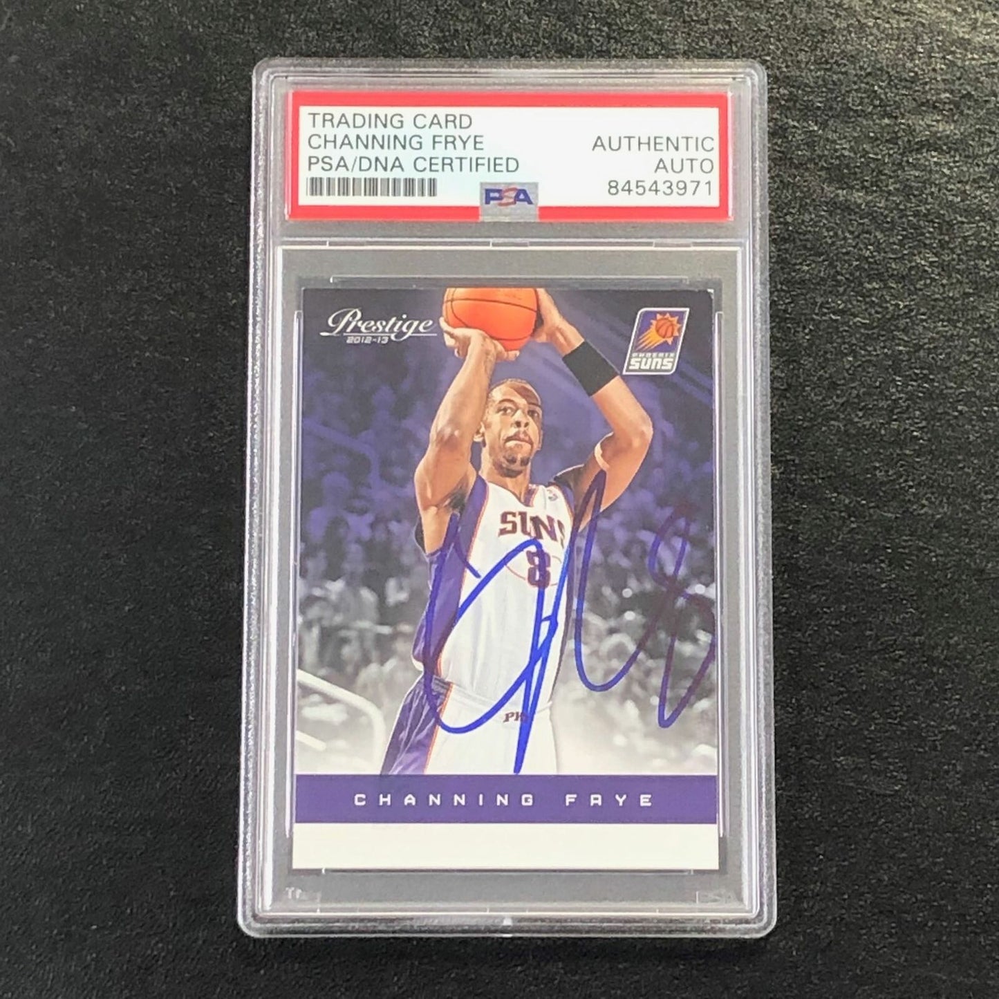 2012-13 Panini Prestige #47 Channing Frye Signed Card AUTO PSA Slabbed Suns