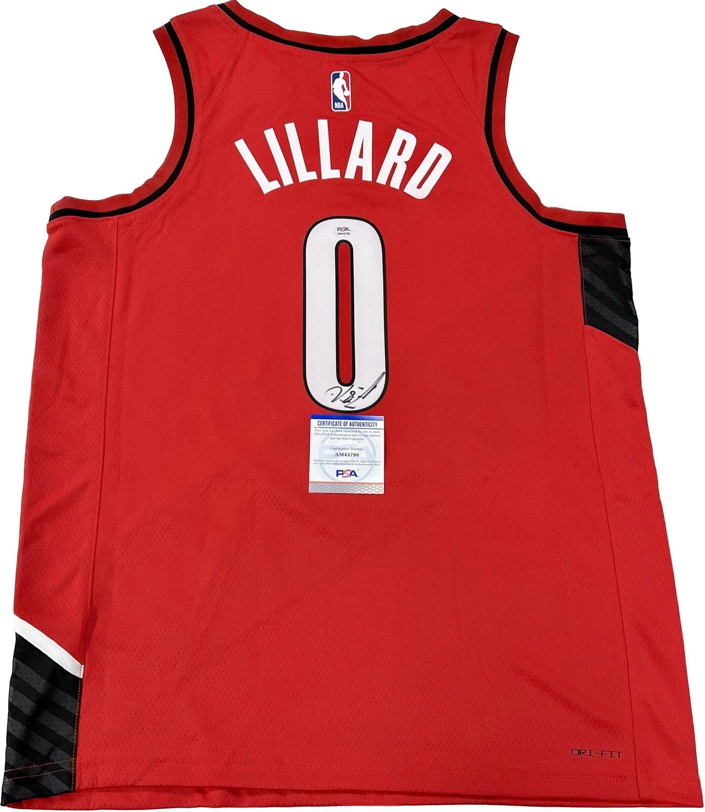 Damian Lillard Signed Jersey PSA/DNA Portland Trail Blazers Autographed