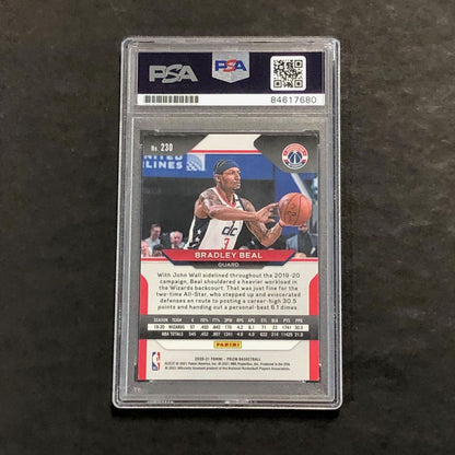 2020-21 Panini Prizm #230 Bradley Beal Signed Card AUTO 10 PSA Slabbed Wizards