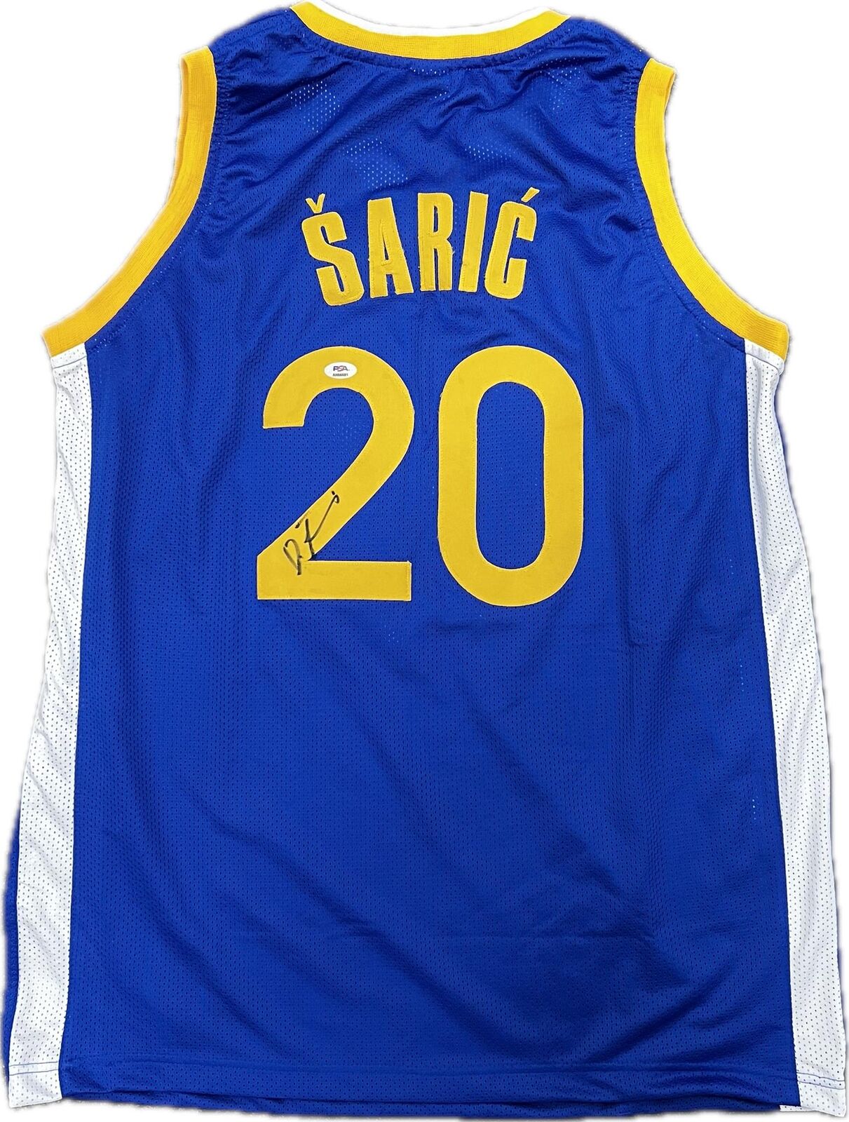 Dario Saric signed jersey PSA/DNA Golden State Warriors Autographed